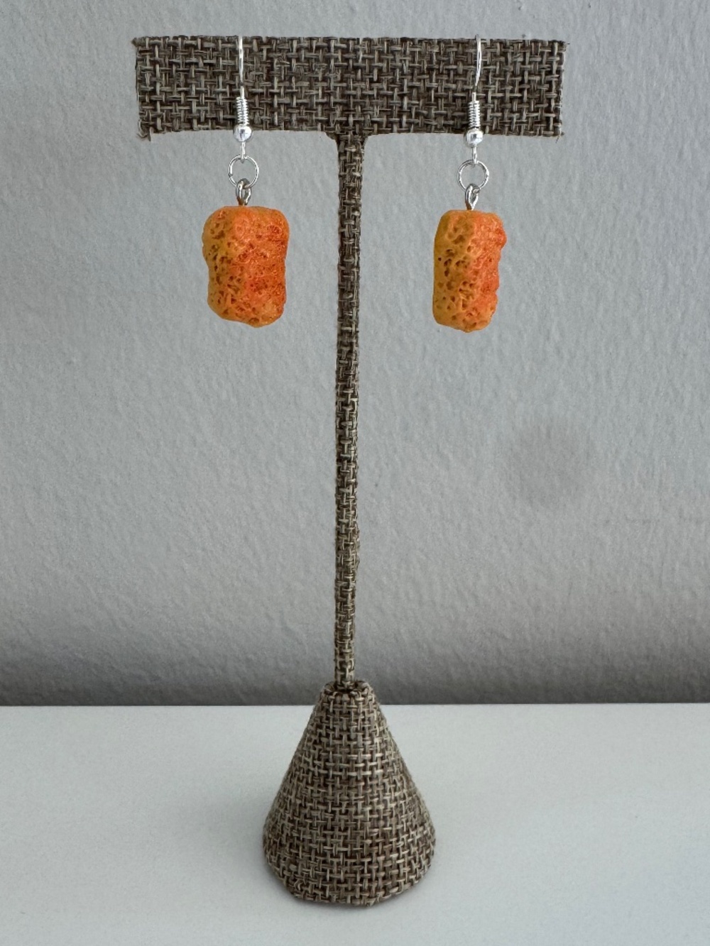 NWT Chicken Nugget Earrings | Funny Food Novelty Dangle Earrings - Picture 3 of 4